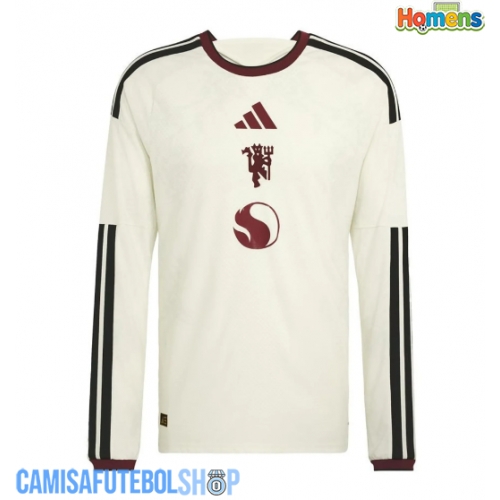 Camisa de time de futebol Manchester United Replicas 3º Equipamento 2026-27 Manga Comprida